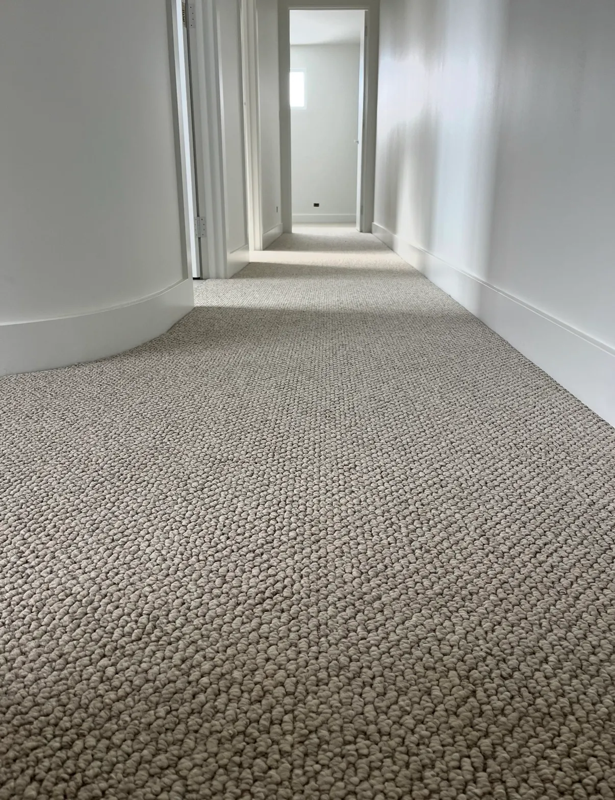 Flooring installed in a new residential build